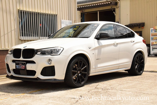 BMW/F26/X4 M-sportにCLUB LINEA[MALDINI-FF」20インチ＆H＆R